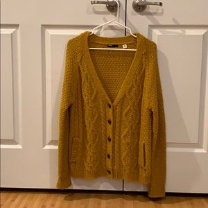 Mustard yellow BDG Cardigan